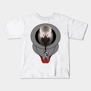 African Grey Parrot Hoodie Kids T-Shirt